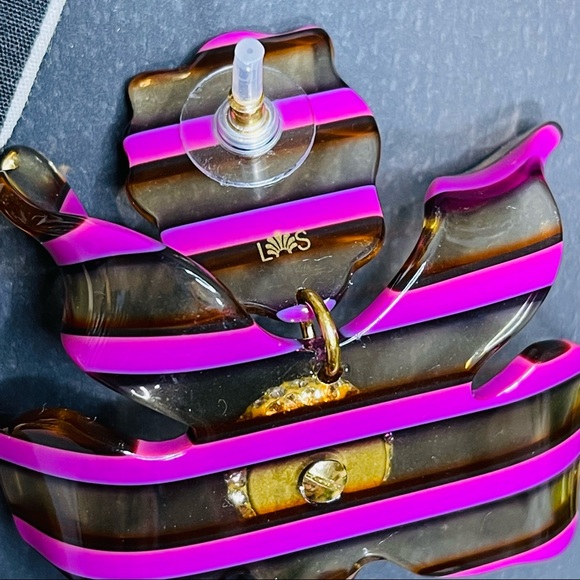 NWT Lele Sadoughi - Crystal Lily Earrings - Picture 7 of 14